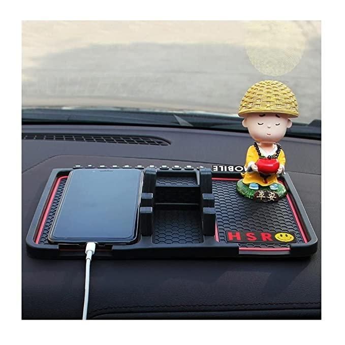 HSR Silicone Dashboard Mobile Holder – Anti-Slip Car Phone Stand with Parking Number Display