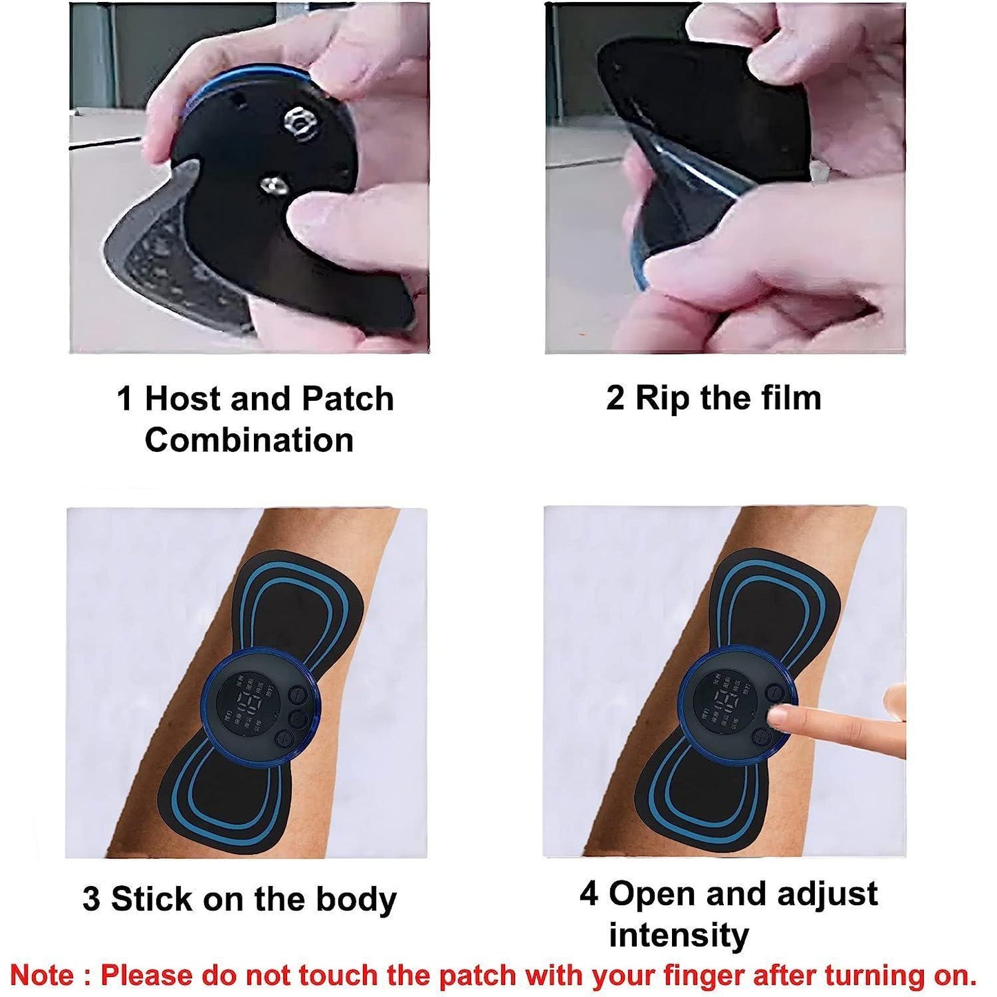 Reusable EMS Bioelectric Acupoints Massager Pad – Muscle Pain Relief & Body Relaxation