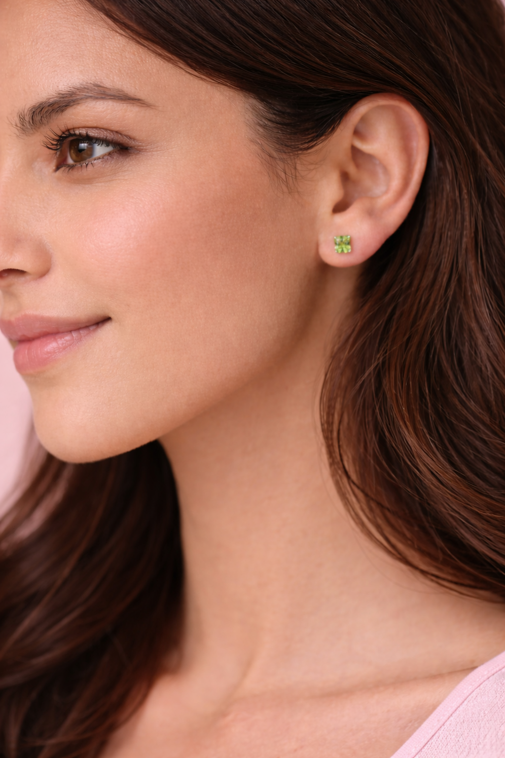 (2 Pcs Combo) Color Your Spark Stones Unisex Silver Earrings in Vibrant lung