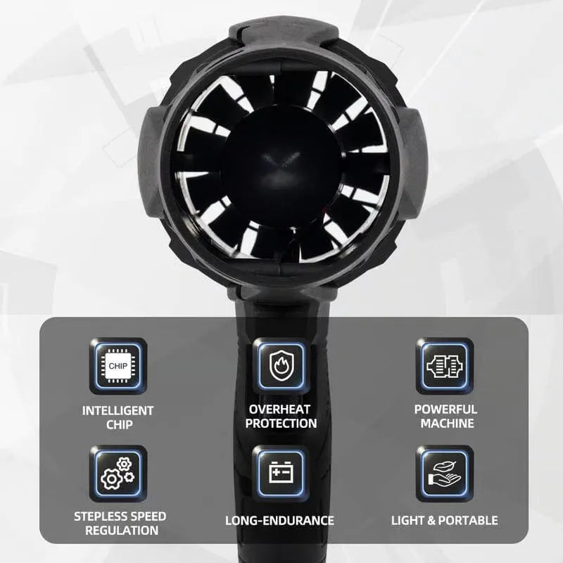 Portable High-Speed Air Cleaning Tool for Home & Car Use